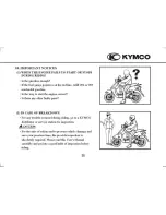 Предварительный просмотр 41 страницы KYMCO YUP 50 Driver Manual