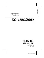 Kyocera Mita DC-1560 Service Manual preview