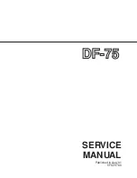 Preview for 1 page of Kyocera Mita DF-75 Service Manual