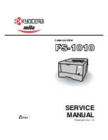 Предварительный просмотр 1 страницы Kyocera Mita Ecosys FS-1010 Service Manual