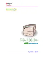 Kyocera Mita Ecosys FS-3800 Operation Manual предпросмотр