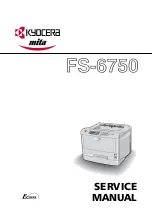 Kyocera Mita FS-6750 Service Manual preview