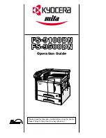 Kyocera Mita FS-9100DN Operation Manual предпросмотр