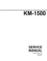 Preview for 1 page of Kyocera Mita KM-1500 Service Manual