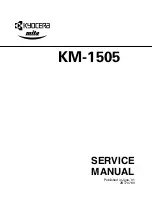 Kyocera Mita KM-1505 Service Manual preview