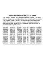 Предварительный просмотр 2 страницы Kyocera 1135 User Manual