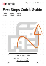 Kyocera 2554ci First Steps Quick Manual preview