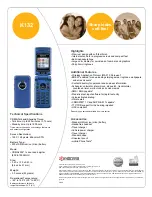 Предварительный просмотр 1 страницы Kyocera 7135 - Smartphone - CDMA2000 1X Brochure