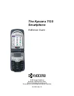 Предварительный просмотр 1 страницы Kyocera 7135 - Smartphone - CDMA2000 1X Reference Manual