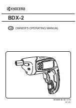 Kyocera BDX-2 Owner'S Operating Manual preview