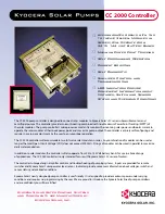 Preview for 1 page of Kyocera CC 2000 Datasheet