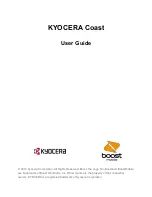 Preview for 1 page of Kyocera Coast User Manual