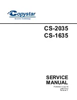 Предварительный просмотр 1 страницы Kyocera Copystar CS-1635 Service Manual