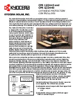 Kyocera CPR 12-15 Datasheet предпросмотр