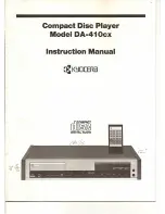 Preview for 1 page of Kyocera DA-410cx Instruction Manual