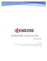 Kyocera DuraForce Ultra 5G UW Hints & Tips предпросмотр