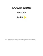 Preview for 1 page of Kyocera DuraMax User Manual