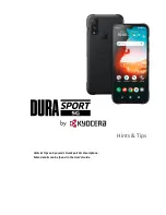 Kyocera DuraSport 5G UW Hints & Tips предпросмотр