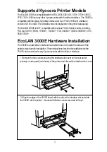 Preview for 5 page of Kyocera EcoLAN 3000E Quick Configuration Manual