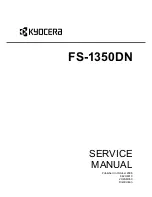 Kyocera ECOSYS FS-1350DN Service Manual preview