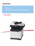 Kyocera ECOSYS FS-C2126MFP Quick Installation Manual предпросмотр