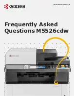 Kyocera ECOSYS M5526cdw Frequently Asked Questions Manual предпросмотр