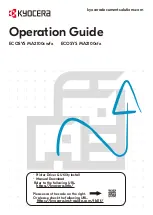 Kyocera ECOSYS MA2100cfx Operation Manual предпросмотр