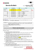 Предварительный просмотр 2 страницы Kyocera ECOSYS P3045dn Service Bulletin