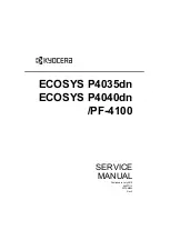 Kyocera ECOSYS P4035dn Service Manual предпросмотр