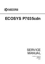 Предварительный просмотр 1 страницы Kyocera ECOSYS P7035cdn Service Manual