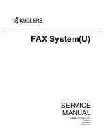 Kyocera Fax System (U) Service Manual preview