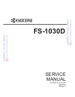 Kyocera FS-1030D Service Manual предпросмотр