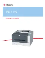 Kyocera FS-1110 Operation Manual предпросмотр