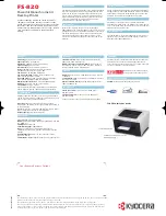 Preview for 2 page of Kyocera FS-820 Specifications