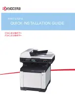 Kyocera FS-C2026MFP+ Quick Installation Manual предпросмотр