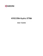 Предварительный просмотр 1 страницы Kyocera Hydro XTRM User Manual