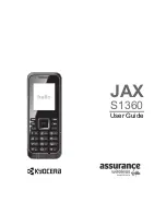 Kyocera Jax S1360 User Manual preview