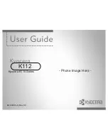 Kyocera K112 User Manual preview