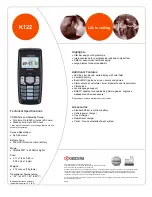 Предварительный просмотр 1 страницы Kyocera K122 Brochure