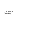 Kyocera K3000 User Manual предпросмотр