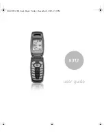 Kyocera K312 User Manual предпросмотр