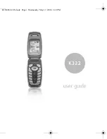 Kyocera K322 User Manual предпросмотр