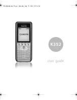 Предварительный просмотр 1 страницы Kyocera K352 User Manual