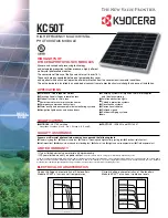 Kyocera KC50T Datasheet preview