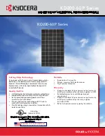 Предварительный просмотр 1 страницы Kyocera KD200-60 P Series Brochure