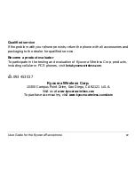 Предварительный просмотр 15 страницы Kyocera KE433 - Rave Cell Phone User Manual