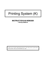 Предварительный просмотр 1 страницы Kyocera KM-1530 Instruction Handbook Manual