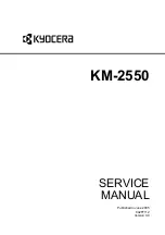 Предварительный просмотр 1 страницы Kyocera KM-2550 Service Manual