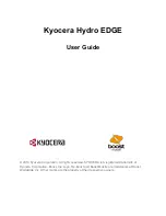 Kyocera KYOCERA Hydro EDGE User Manual предпросмотр