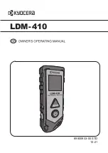 Kyocera LDM-410 Owner'S Operating Manual preview